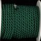 Braided Fabric Cording  7mm 1/4 Inch  27 Yards Forest Green