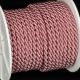 Braided Fabric Cording  7mm 1/4 Inch  27 Yards Dusty Rose