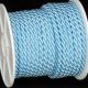 Braided Fabric Cording 7mm 1/4 Inch 27yds Light Blue