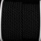 Braided Fabric Cording  7mm 1/4 Inch  27 Yards Black