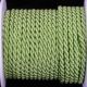 Braided Fabric Cording 7mm 1/4 Inch  27 Yards Lime