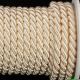 Braided Fabric Cording  10mm 7/16 Inch 17 Yards Cream
