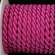 Braided Fabric Cording 10mm 7/16 Inch 17 Yards Fuchsia
