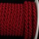 Braided Fabric Cording  10mm 7/16 Inch 17 Yards Wine
