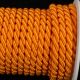 Braided Fabric Cording 10mm 7/16 Inch 17 Yards Tangerine