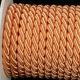 Braided Fabric Cording  10mm 7/16 Inch 17 Yards Peach