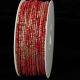 Designer Fabric Wire With Gold 1/8 Inch  55 Yards Burgundy / Gold