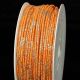 Designer Fabric Wire With Gold 1/8 Inch  55 Yards Orange/gold