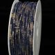 Designer Fabric Wire With Gold 1/8 Inch  55 Yards Navy / Gold