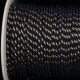 Braided Cording With Gold 3/32 Inch 110 Yd Navy  Gold