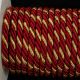 Braided Cording With Gold 3/8 Inch  16 Yards Bordeaux Gold
