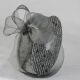Crystal Organdy Ribbon 1 inch by 55 yards Graphite