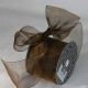 Crystal Organdy Ribbon 3 inch by 55 yards Amber