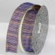 Wire Edge Fabric Querstreifen 2.5 Inch 20 Yards Blue/gold