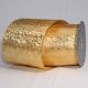 Wire Edge Satin Print Merry Christmas 5 Inch 20 Yards Gold