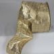 Wire Edge Lame Sun City 3 inch by 20 yards Gold