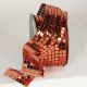 Wire Edge Square Sequence Fab 3 inch 20 yards Copper