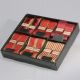 6 X 6 Ribbon Box A 1.5 Inch  9 Feet  Red/gold