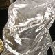 Wire Edge Wavy Lame  Zanzibar 4 Inch  20 Yards  Silver