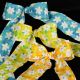 Wired Cotton Flower Plaid Ribbon