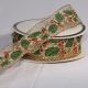 Wired Sheer Applica Ivy Bells 2.5 Inch  10 Yards  Red/green