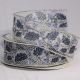 Wired Sheer Applica Ivy Bells 2.5 Inch  10 Yards Blue/silver
