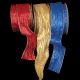 Crinkled Wire Edge Fabric Lame Ribbon