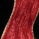 Crinkled Wire Edge Fabric Lame 2 Inch 20 Yards  Xmas Red