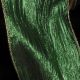 Crinkled Wire Edge. Fabric Lame 3 Inch 20 Yards  Green