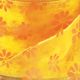 Wired Organza Retro Daisies 2.5 Inch 27 Yards Orange/yellow