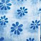 Wired Organza Retro Daisies 2.5 Inch 27 Yards Royal/white