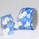 Wired Hot Organdy With Daisy 2 Inch 27 Yards Royal Blue