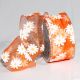 Wired Hot Organdy With Daisy 2 Inch 27 Yards Orange