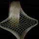 Stretchable Mesh 1.5 to 4 Inch 27 Yards Gold
