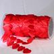 Fine Satin Hearts Large 1 1/2 Inch 20 Yards  Red