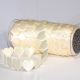 Fine Satin Hearts Large 1 1/2 Inch 20 Yards  Ivory