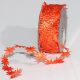 Embossed Satin Flowers 20 Yards Orange