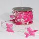 Crystal Beads & Butterflies Wired 17 Yards Pink