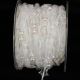 Narrow Organdy with Stars & 3/8 Inch 27 Yards White