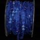 Narrow Organdy with Stars & 3/8 Inch 27 Yards Royal Blue
