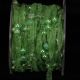 Narrow Organdy with Stars & 3/8 Inch 27 Yards Green