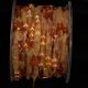 Narrow Organdy with Stars & 3/8 Inch 27 Yards Gold