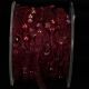 Narrow Organdy with Stars & 3/8 Inch 27 Yards Burgundy