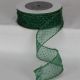 Wire Edge Semi Sheer Brooklyn 2 inch by 20 yards Green