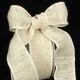 Wire Edge Burlap 2 inch 10 yards Cream