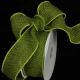 Wire Edge Burlap 2 inch 10 yards Green