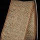 Wire Edge Burlap 3 inch 10 yards Natural
