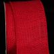 Wire Edge Burlap 3 inch 10 yards Red