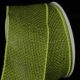 Wire Edge Burlap 3 inch 10 yards Green