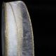 Wire Edge Organza with Gold Edge 1 Inch 27 Yards  White